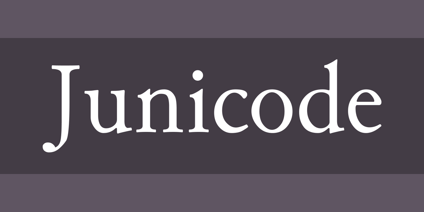Пример шрифта Junicode